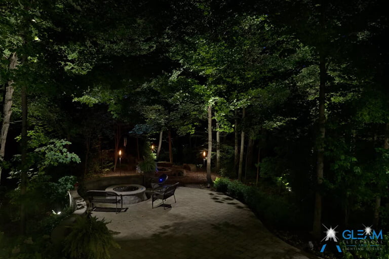 Lighting In a Jungle With Sitting Area