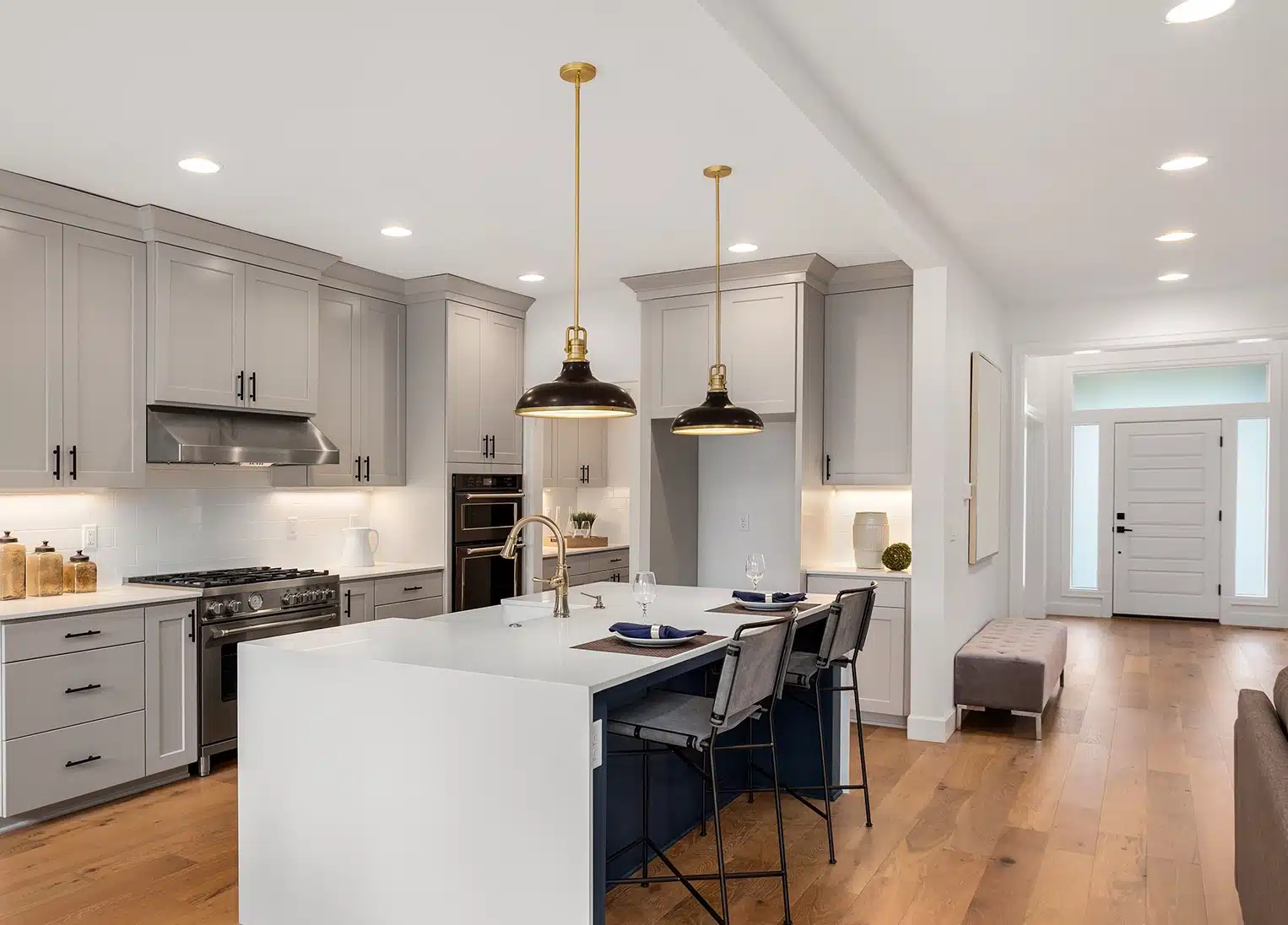 Luxury Backyard Lighting updated kitchen lighting