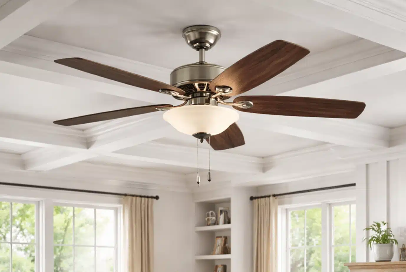 ceiling fan installed