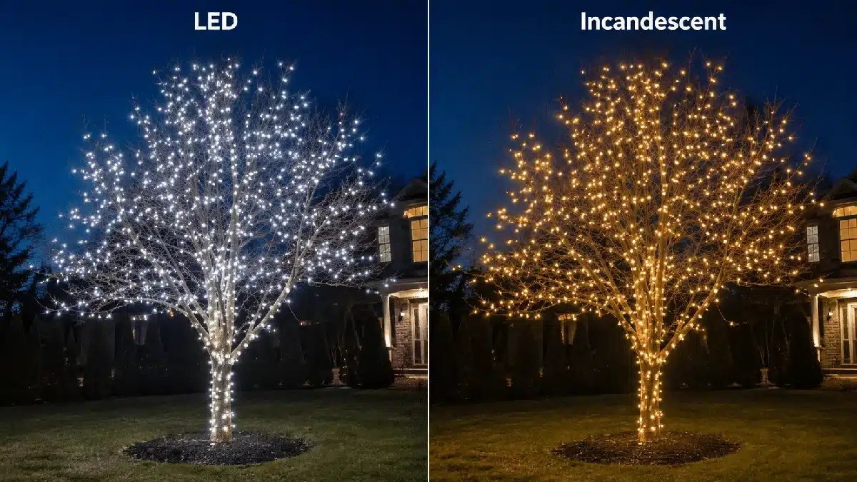LED lights vs incadesent lights